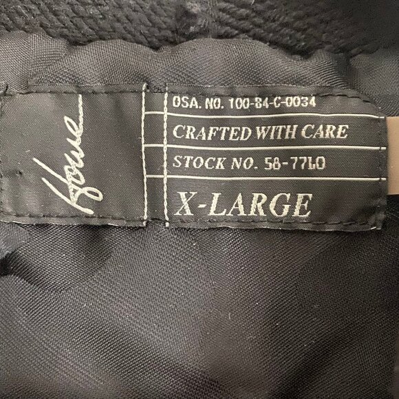 HOWE BLACK LEATHER JACKET WITH HOOD SIZE XL - Picture 4 of 6